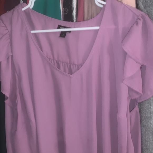 TORRID 2X LAVENDER BLOUSE OBO - Picture 4 of 5